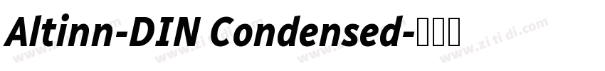 Altinn-DIN Condensed字体转换